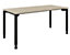 Schreibtisch mit 4-Fußgestell - höhenverstellbar 680 – 820 mm, Breite 1600 mm, lichtgrau
